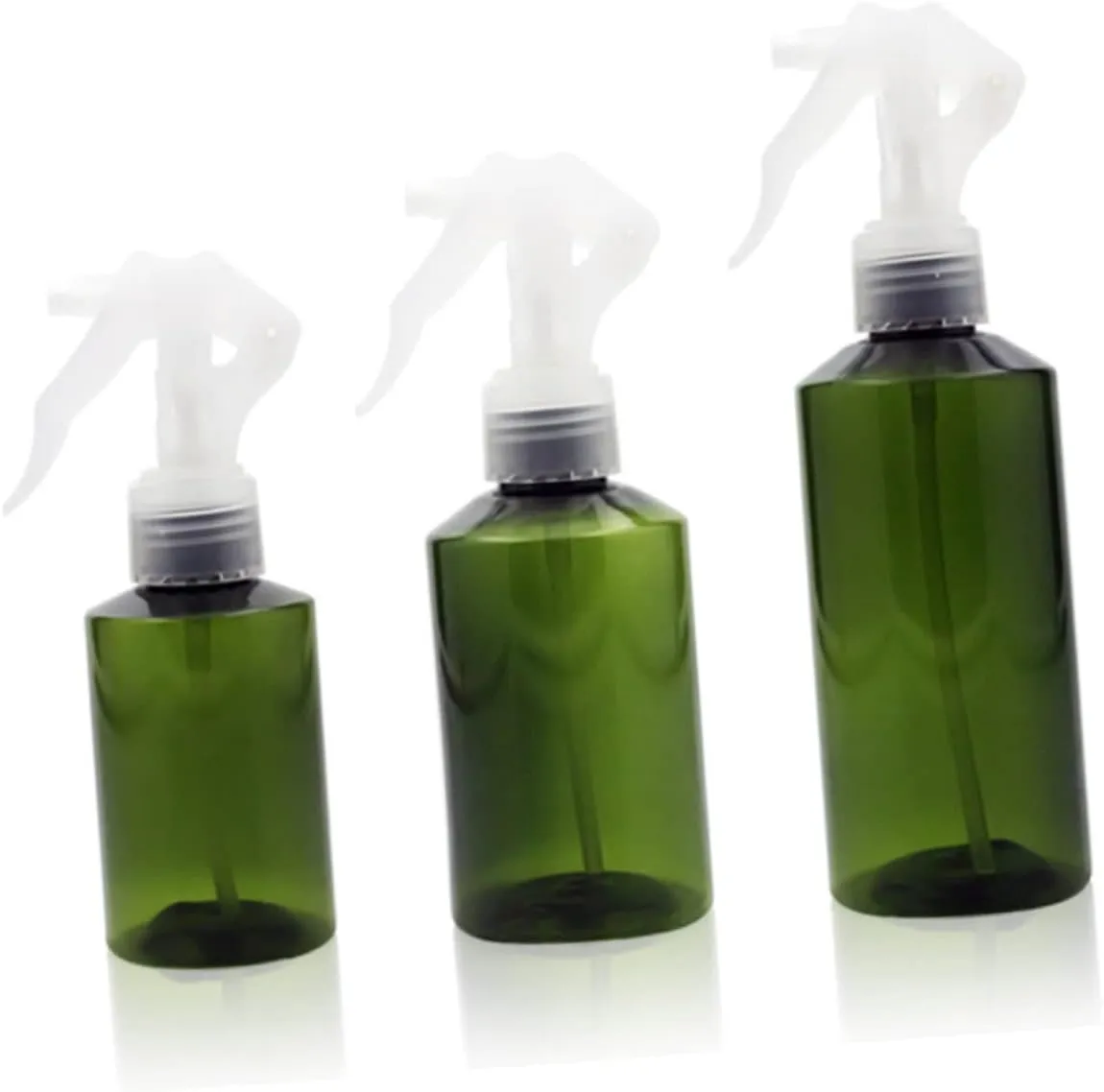 DOITOOL 10pcs One-hand Pressure Sprayer Set Lightweight Green Fine Mist Dispenser for Refillable Storage of Cosmetic Liquids and Water Portable and Easy to Use