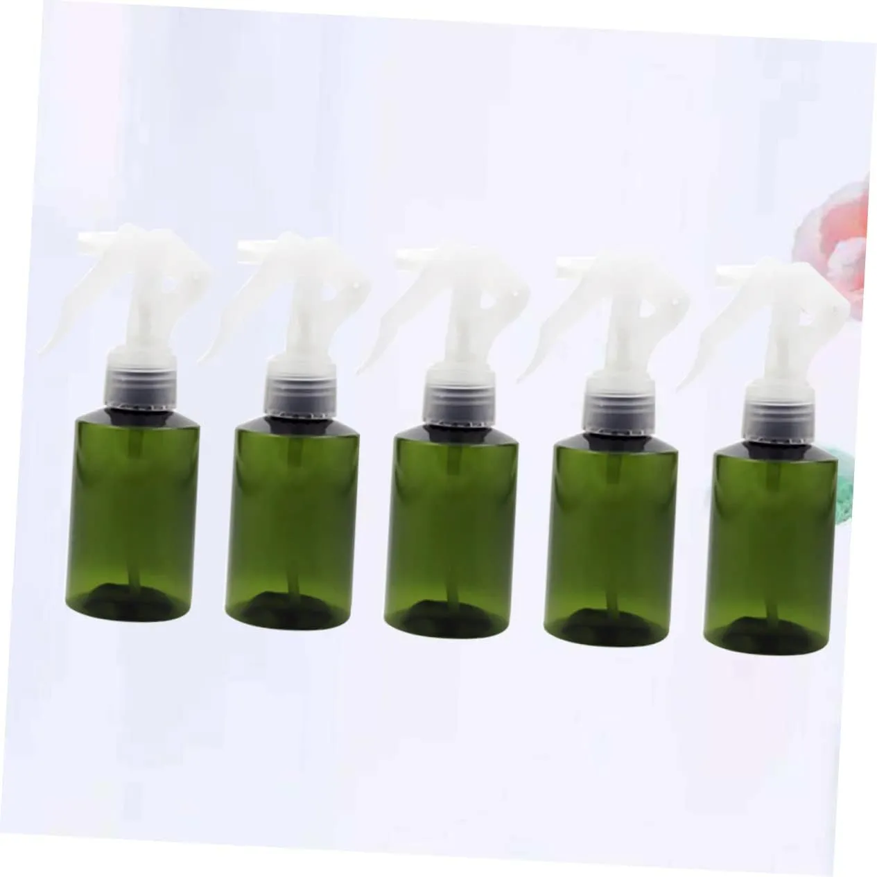 DOITOOL 10pcs One-hand Pressure Sprayer Set Lightweight Green Fine Mist Dispenser for Refillable Storage of Cosmetic Liquids and Water Portable and Easy to Use