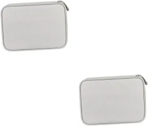 DOITOOL 2pcs Portable Digital Cable Organizer Bag Multi Functional Electronics Storage Pouch for Cords Earphones Chargers Accessories Elegant