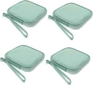 DOITOOL 4pcs Sturdy Earphone Protective Case Cord Organizer for Travel Portable Electronic Storage Bag Large Opening for Easy Access