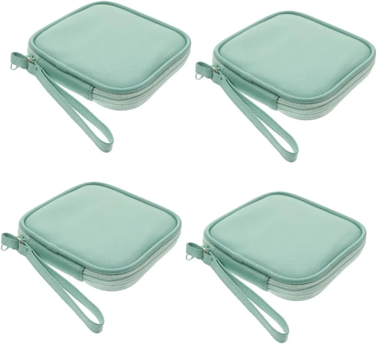DOITOOL 4pcs Sturdy Earphone Protective Case Cord Organizer for Travel Portable Electronic Storage Bag Large Opening for Easy Access