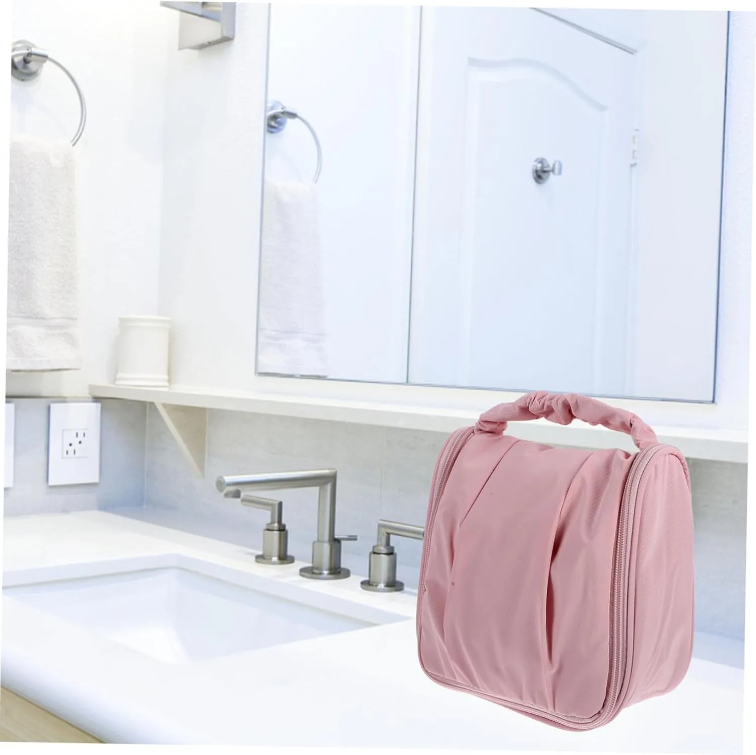 DOITOOL Iletry Bag for Women Travel Makeup Bag Large Capacity Dry Wet Separation Portable Cosmetic Storage Bag