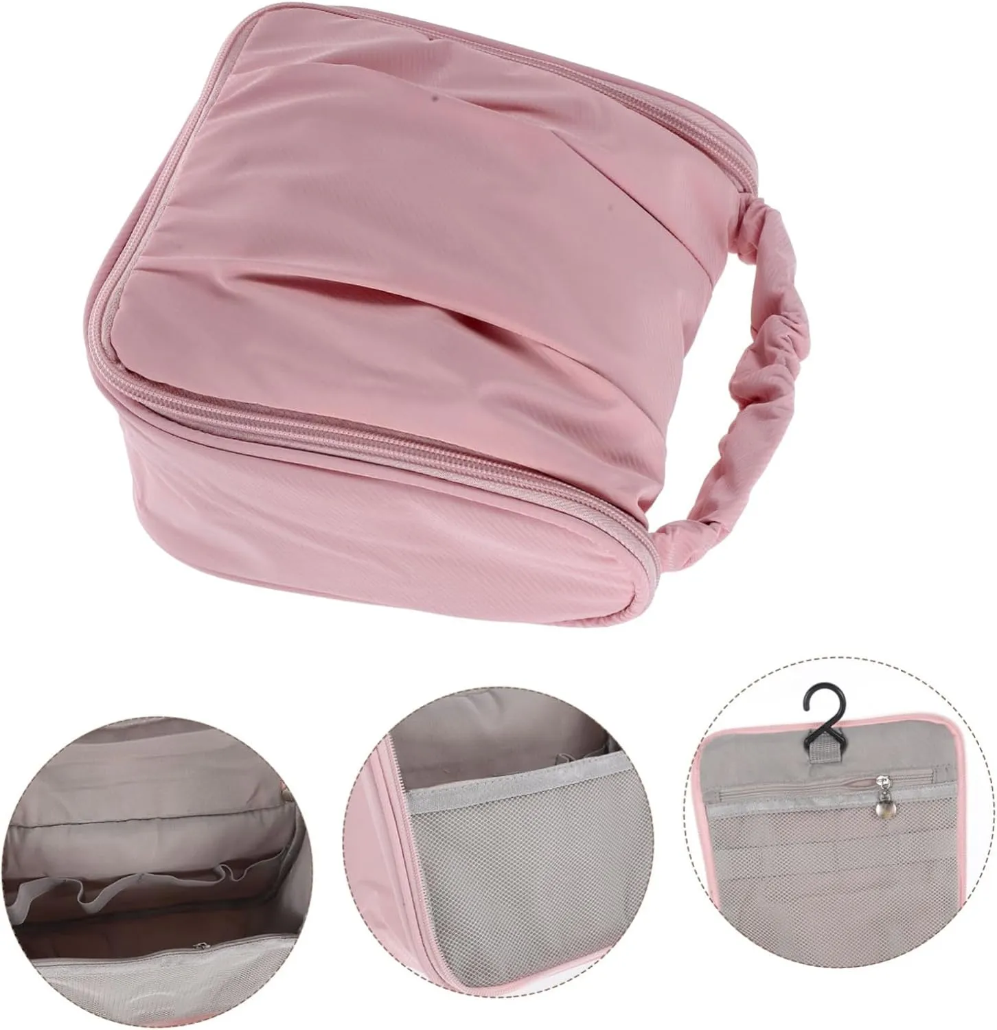DOITOOL Iletry Bag for Women Travel Makeup Bag Large Capacity Dry Wet Separation Portable Cosmetic Storage Bag