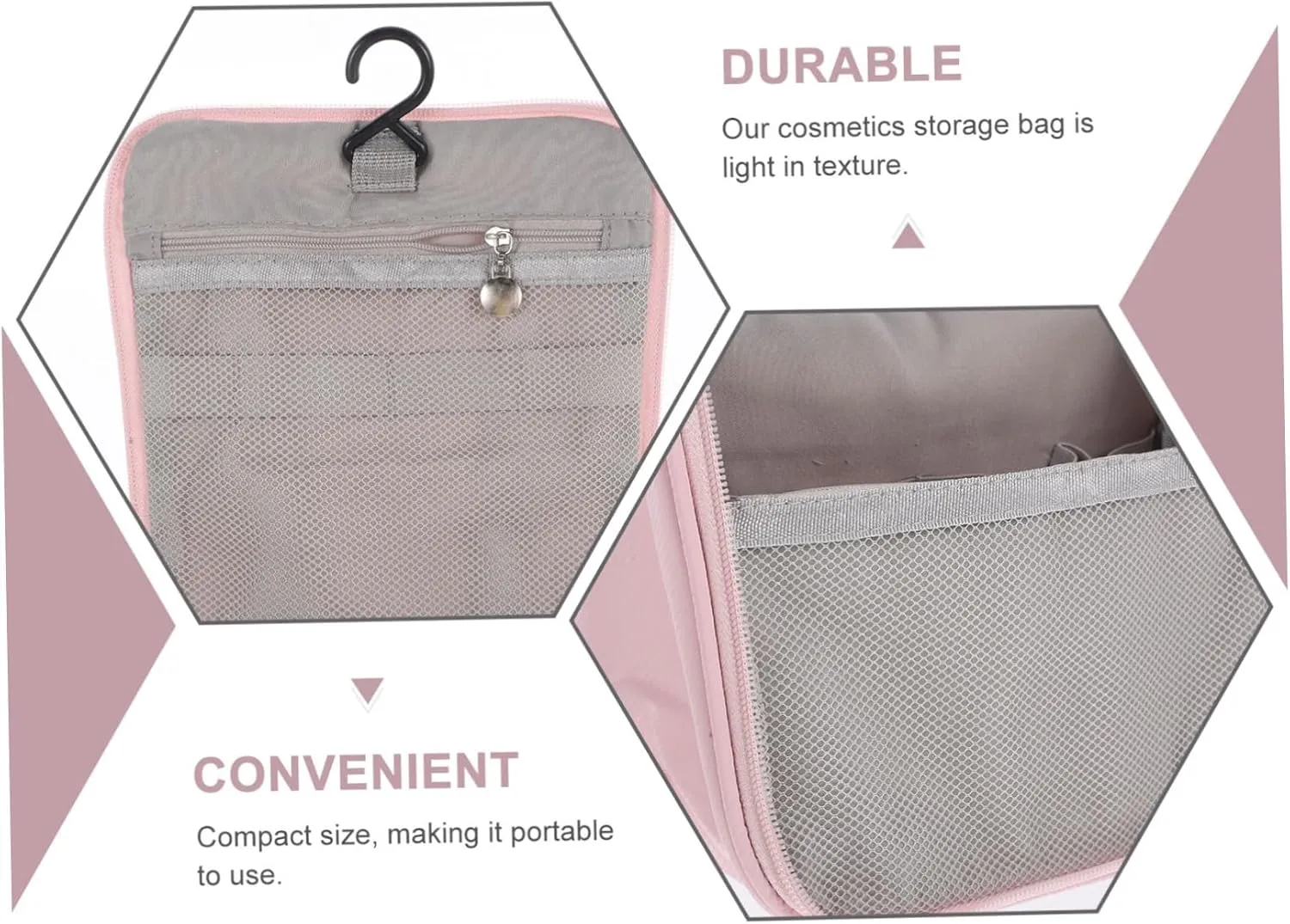 DOITOOL Iletry Bag for Women Travel Makeup Bag Large Capacity Dry Wet Separation Portable Cosmetic Storage Bag