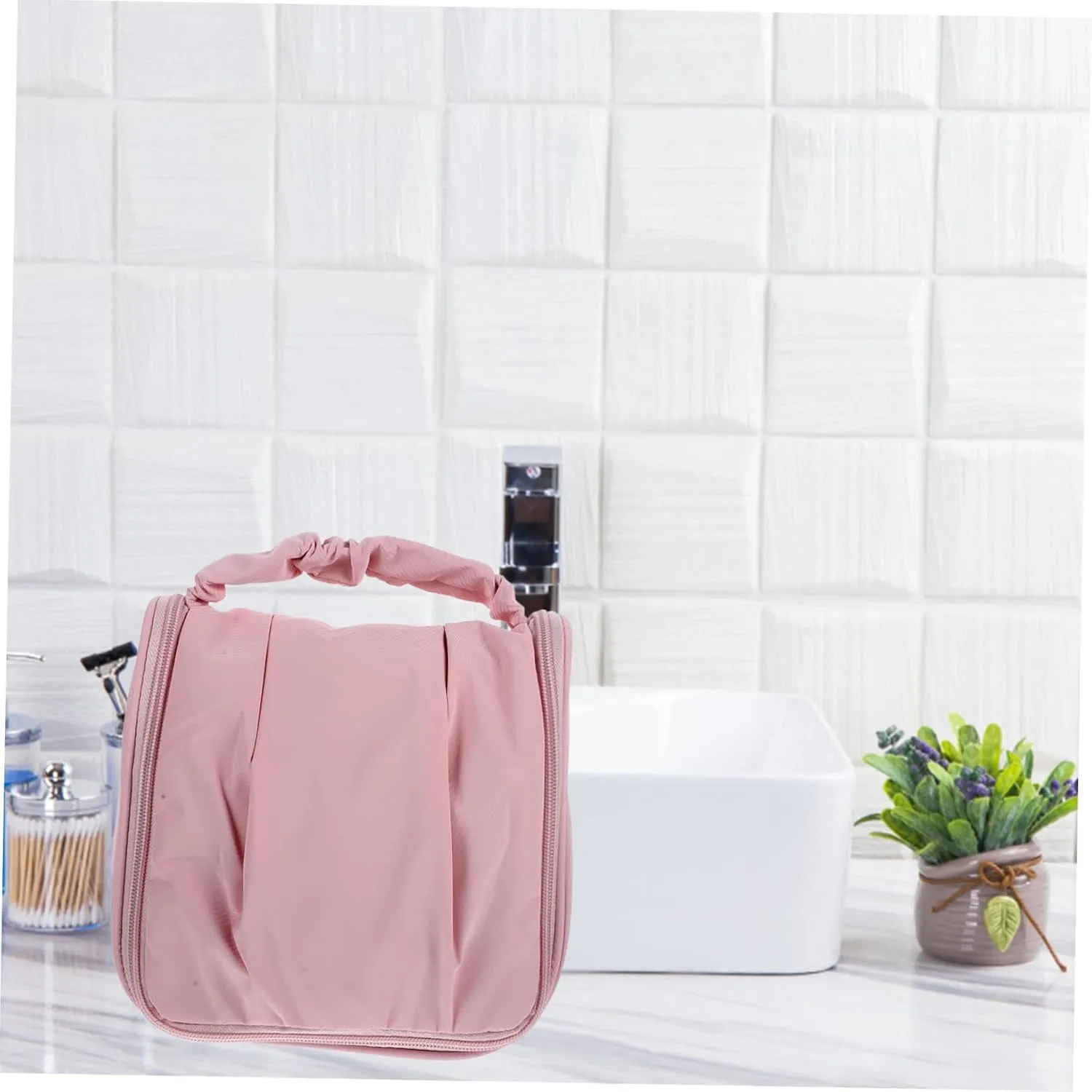 DOITOOL Iletry Bag for Women Travel Makeup Bag Large Capacity Dry Wet Separation Portable Cosmetic Storage Bag