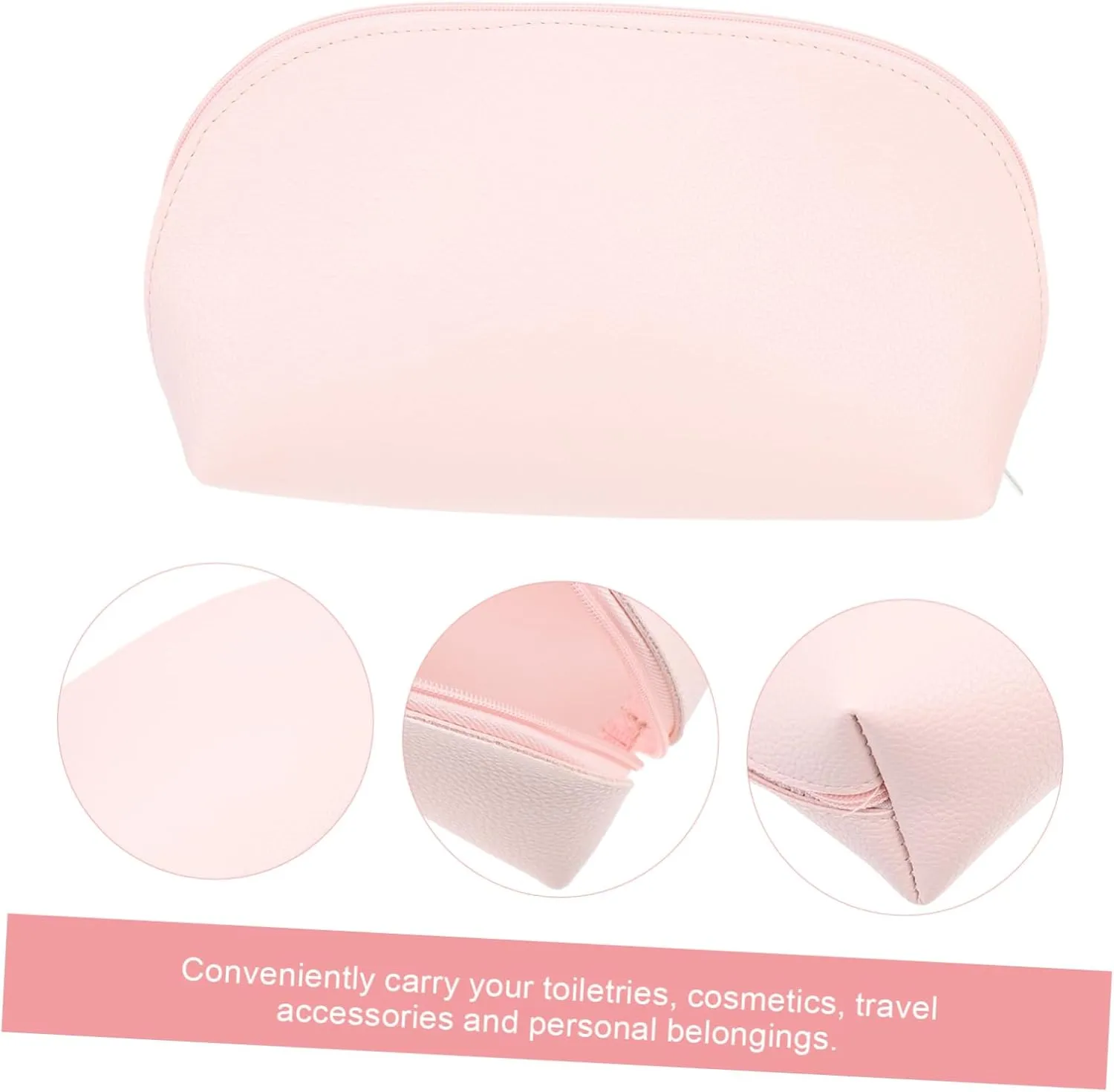 DOITOOL Toiletry Bag Cosmetic Bag Travel Makeup Bag Makeup Bags Travel Storage Bag Miss Portable Toiletries, Pink, 23x6cm