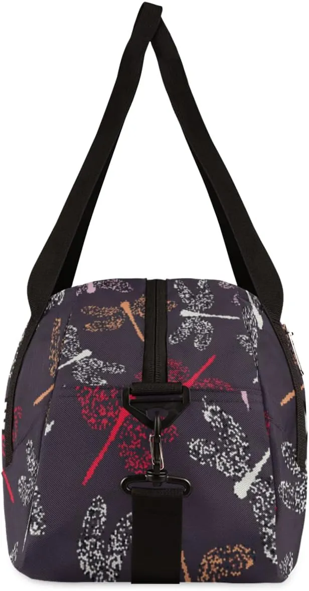 Dragonflies Personalized Kids Duffel Bag for Girls Boys, Dragonfly Debris Custom Dance Bag Overnight Small Duffel Bag Carry On Weekend Sports Travel Bag for School Practice Gymnastics Ballet