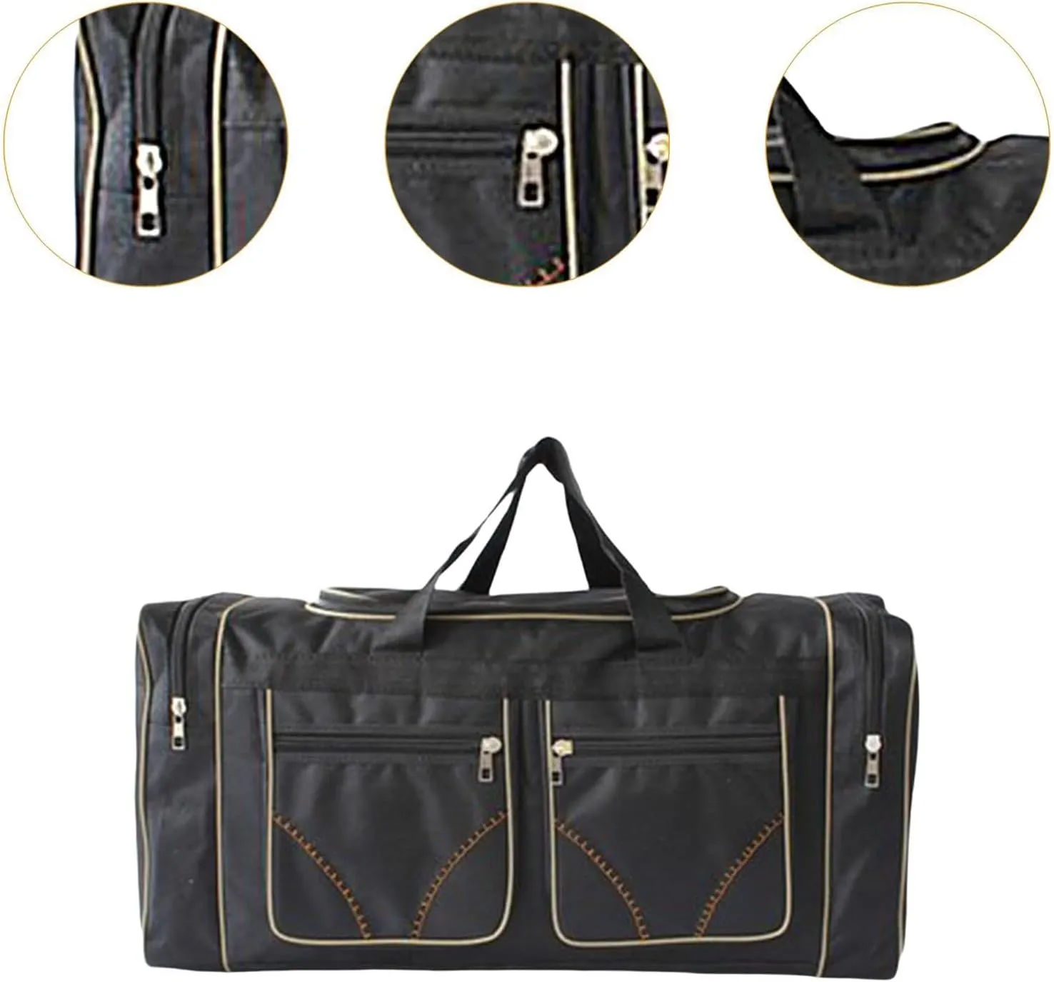 Duffel Tote Bag for Outdoor Exploration, Black