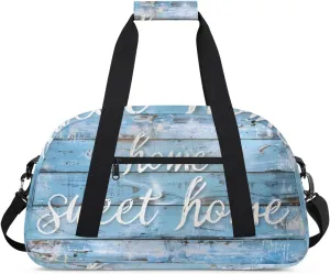 Duffle Bag Wooden Board Plank Gym Bag Travel Bag Luggage Bag Waterproof Lightweight Sports for Dance Gymnastics Cheers Soccer Wrestling Hospital, for Weekender Overnight