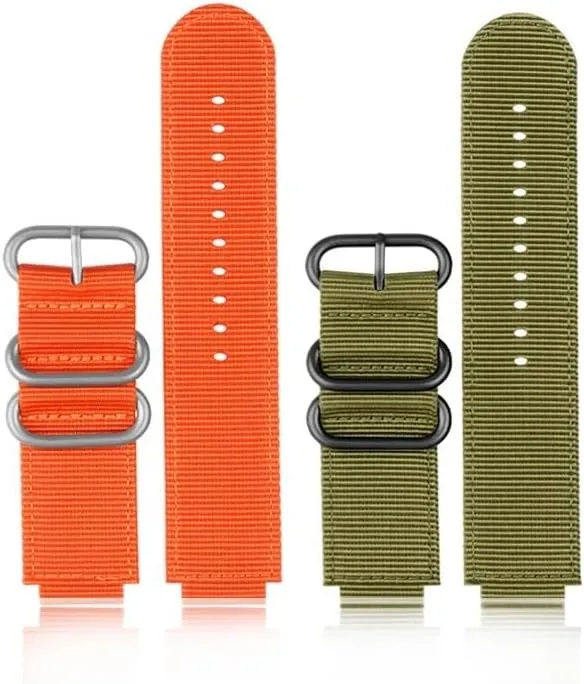 DW5600 Nylon Watchband Fit for G-Shock Casio GW6900 DW-5600 GW-B5600 GA-110 GM-5600 Watch Strap Waterproof Outdoor Sports Bracelet ﻿(Military Green bk)