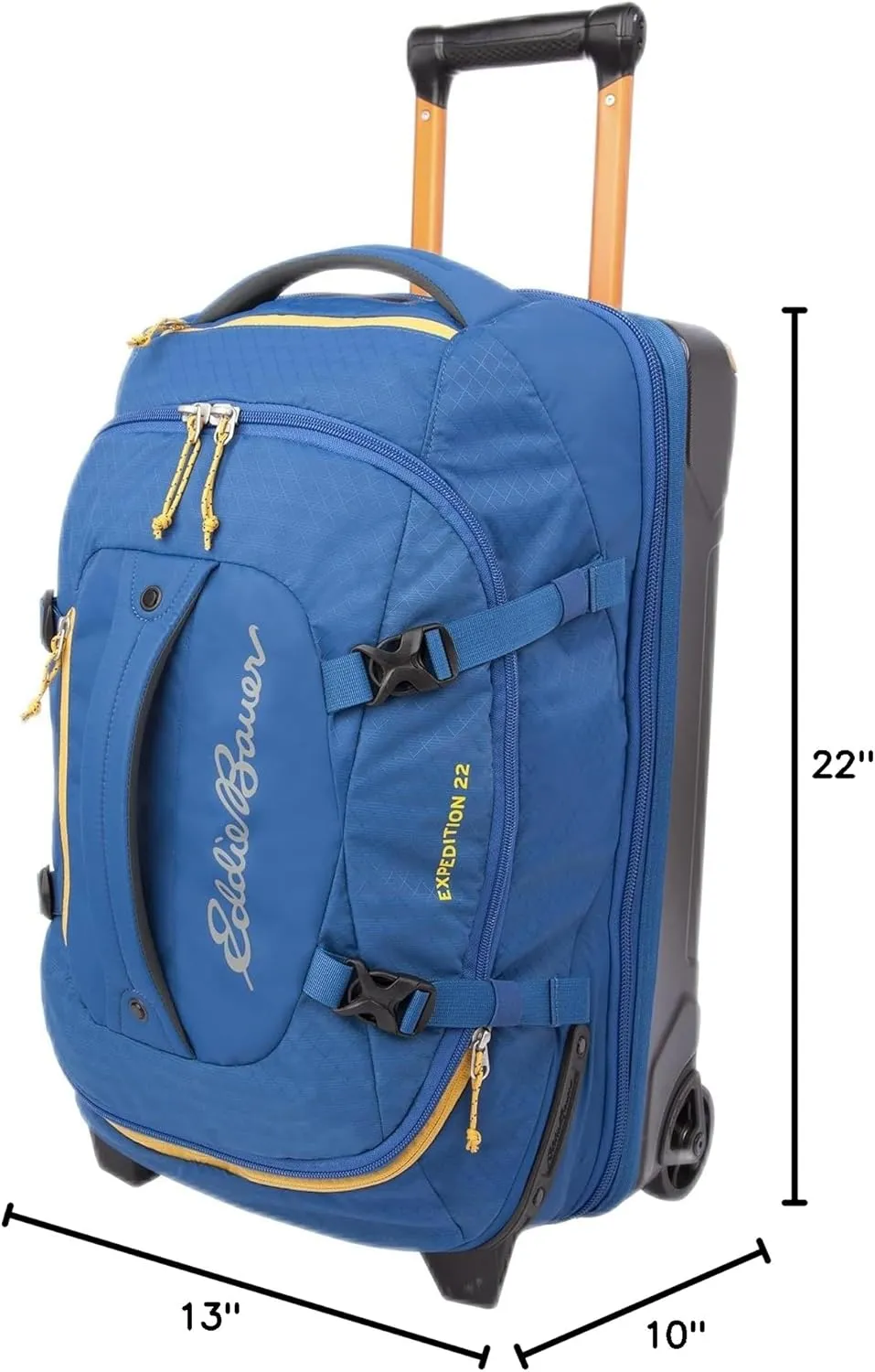 Eddie Bauer Expedition Duffel Bag 2.0-Made from Rugged Polycarbonate and Nylon, True Blue, 22L