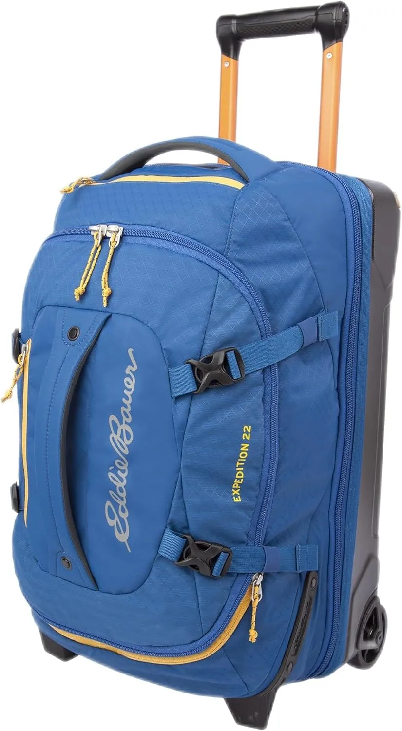 Eddie Bauer Expedition Duffel Bag 2.0-Made from Rugged Polycarbonate and Nylon, True Blue, 22L
