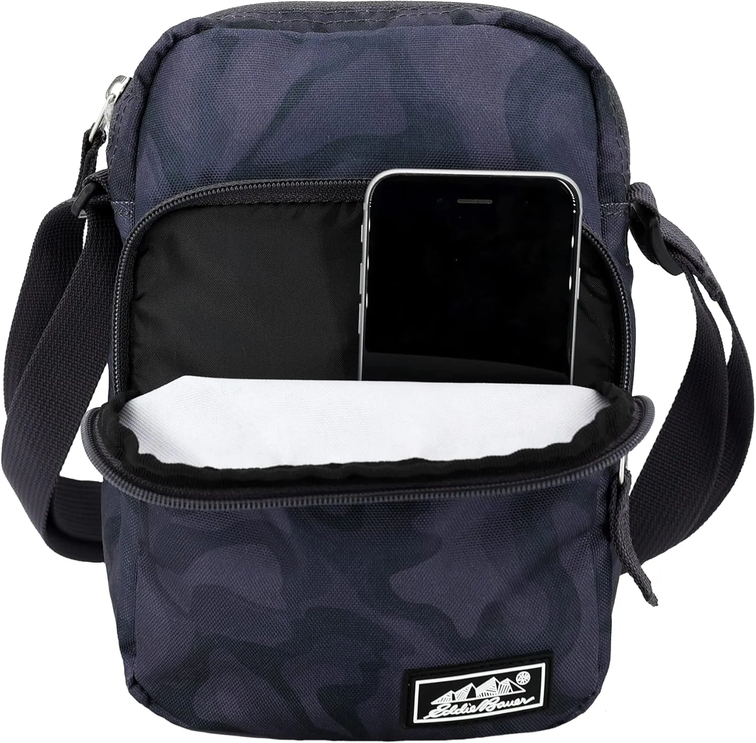 Eddie Bauer Jasper Crossbody Bag | Everyday Carry | Lightweight | Travel | Adjustable | 3L, Frost Gray, One Size