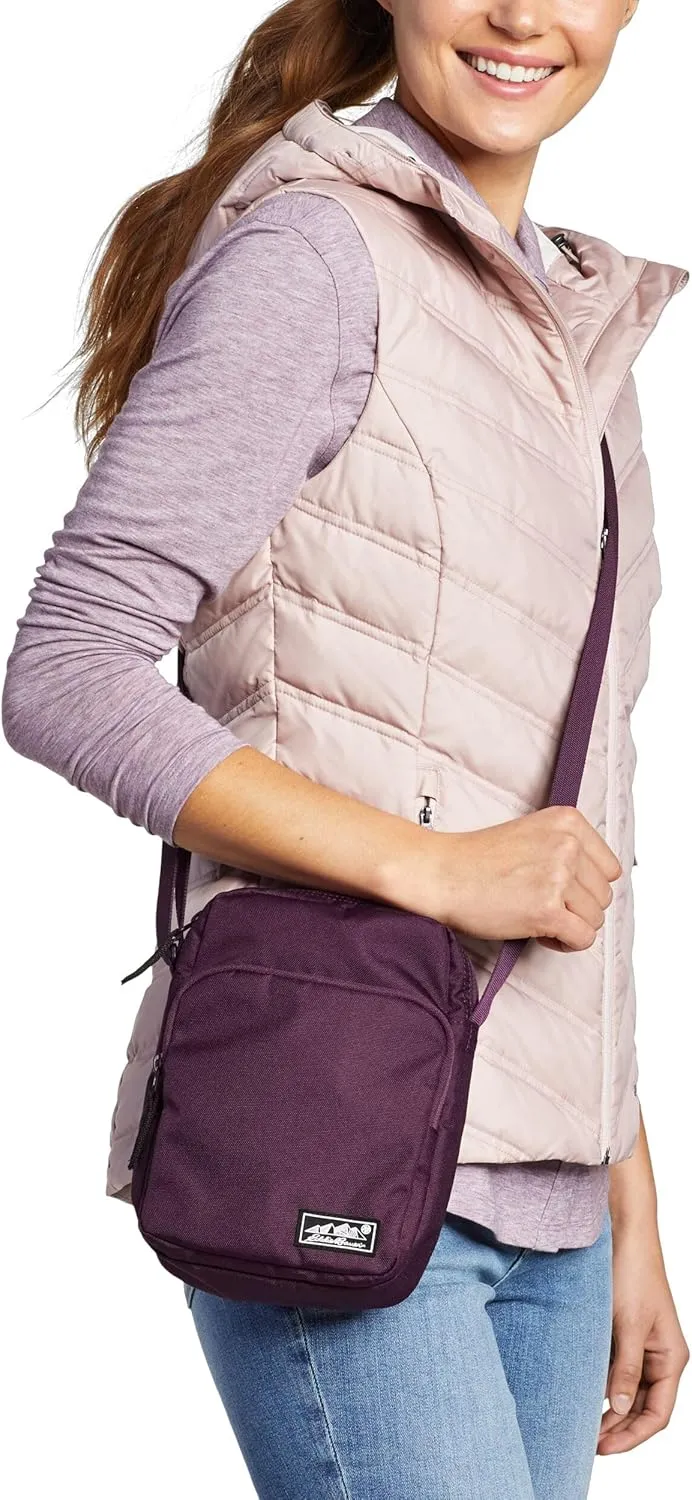 Eddie Bauer Jasper Crossbody Bag | Everyday Carry | Lightweight | Travel | Adjustable | 3L, Frost Gray, One Size
