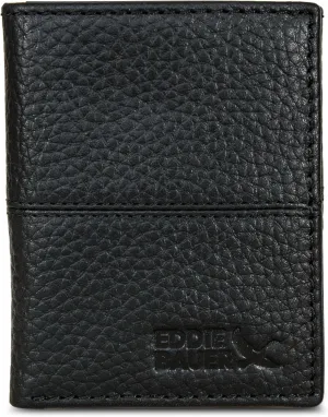 Eddie Bauer Men Signature Leather Trifold Wallet