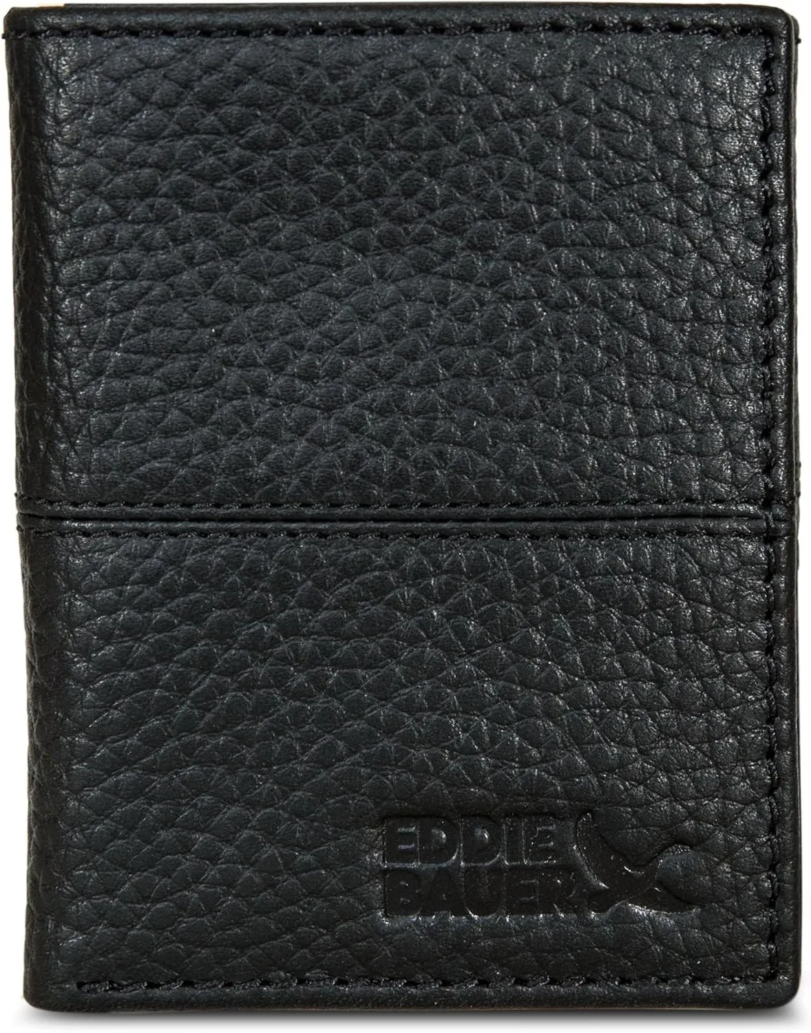 Eddie Bauer Men Signature Leather Trifold Wallet