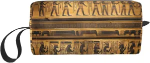 Egypt Hieroglyphics print Travel Cosmetic Bag Gifts for Women Portable Make Up Bags for Women Mother Sister