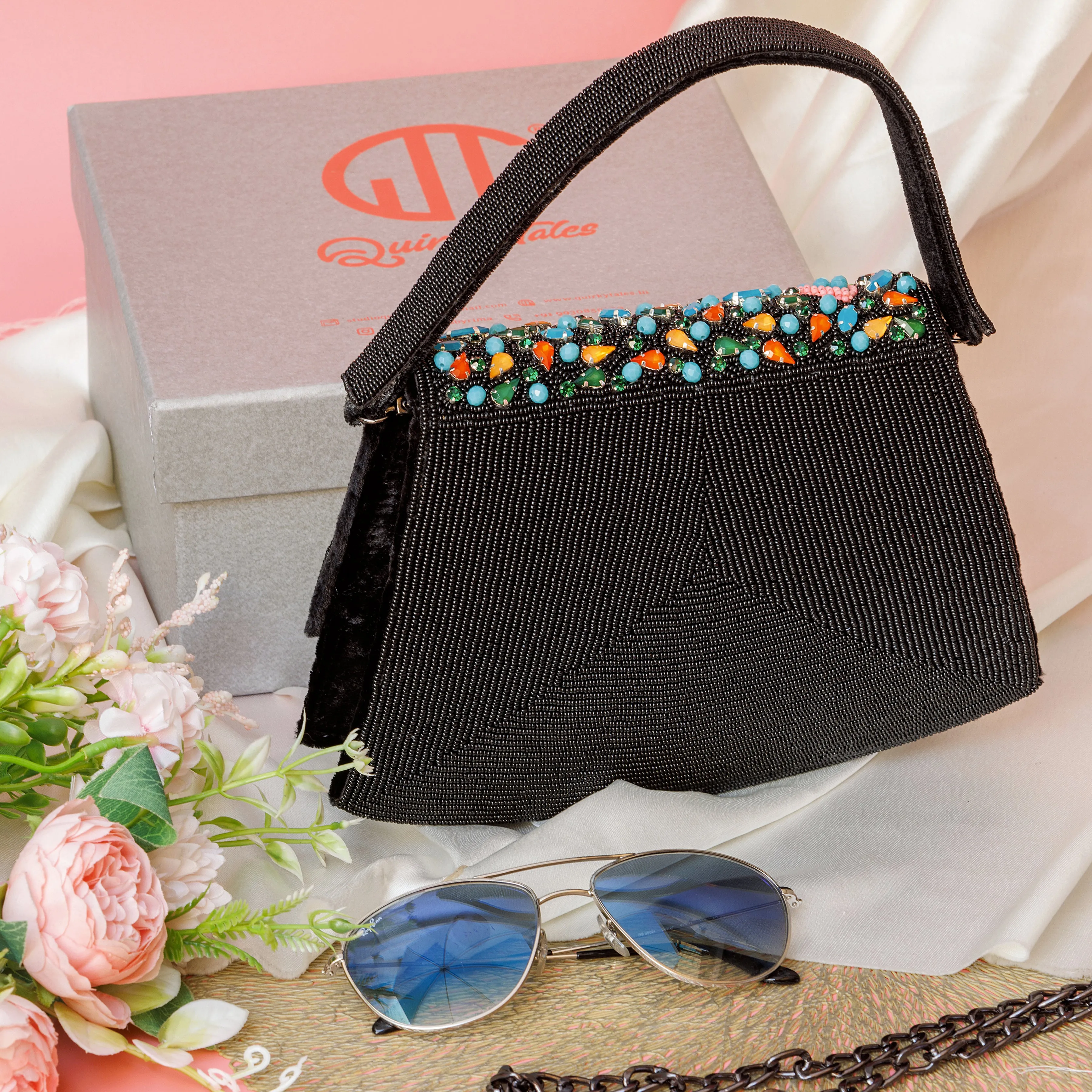 Elara Black Handbag