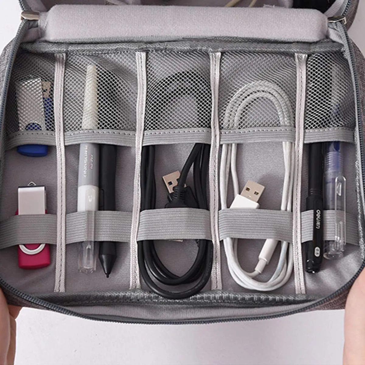 Electronic Accessories Cable Charger USB Storage Bag Case Organizer Box