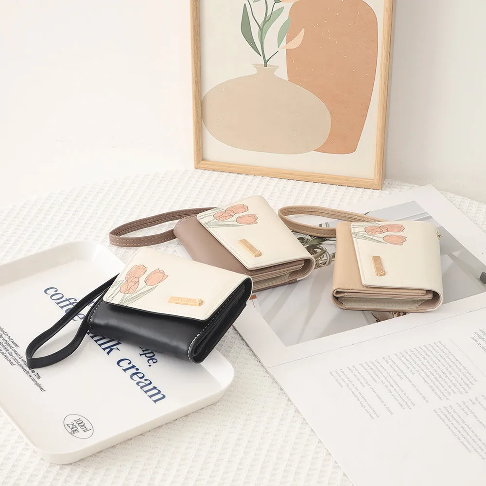 En-ji Yuiko Wallet - Cream