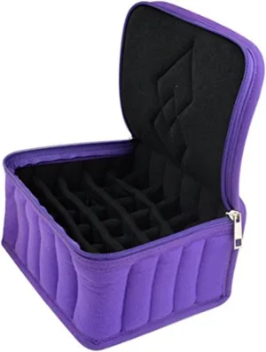 Essential Oil Organizer Bag Portable Storage Container for Traveling Holds Up to Bottles of Essential Oils Nail Polish Durable Purple Color Random Color