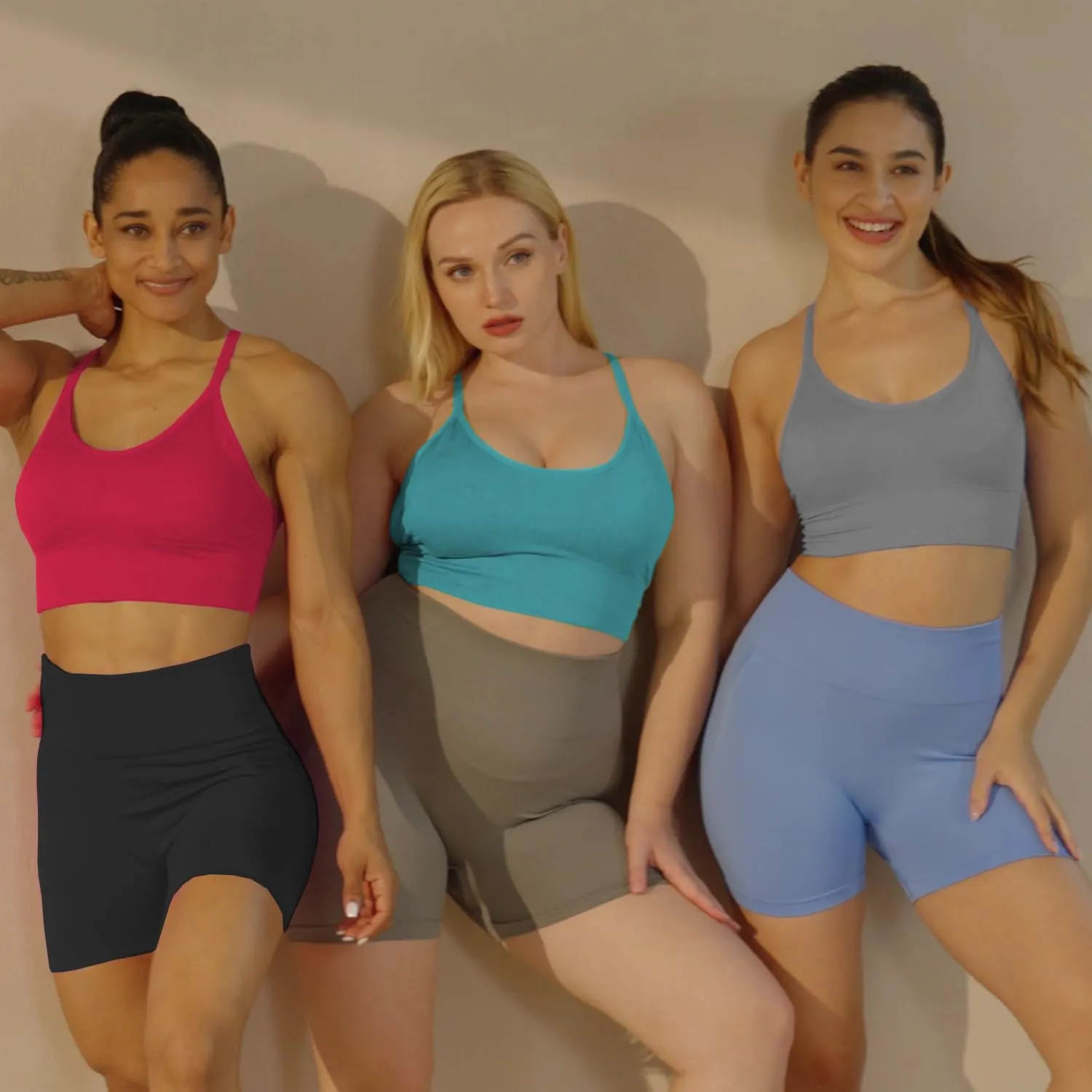 Evercute Racerback Sports Bras Padded Y Racer Back Cropped Bras for Yoga Workout Fitness Low Impact