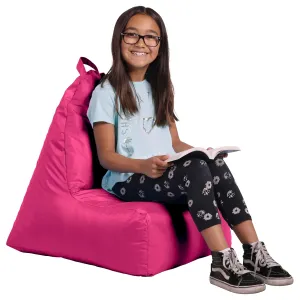 Factory Direct Partners 10481-RS Cali Alpine Sack Bean Bag Chair, Dirt-Resistant Coated Oxford Fabric - Raspberry, Large