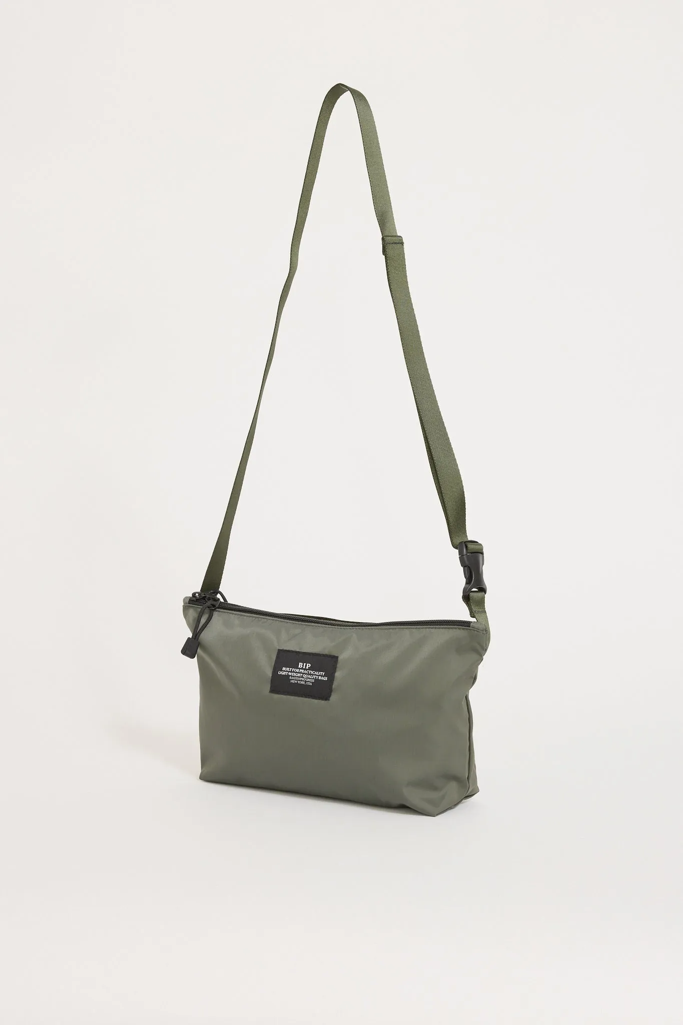 Fannypack Crossbody Khaki Green/Black Pocket