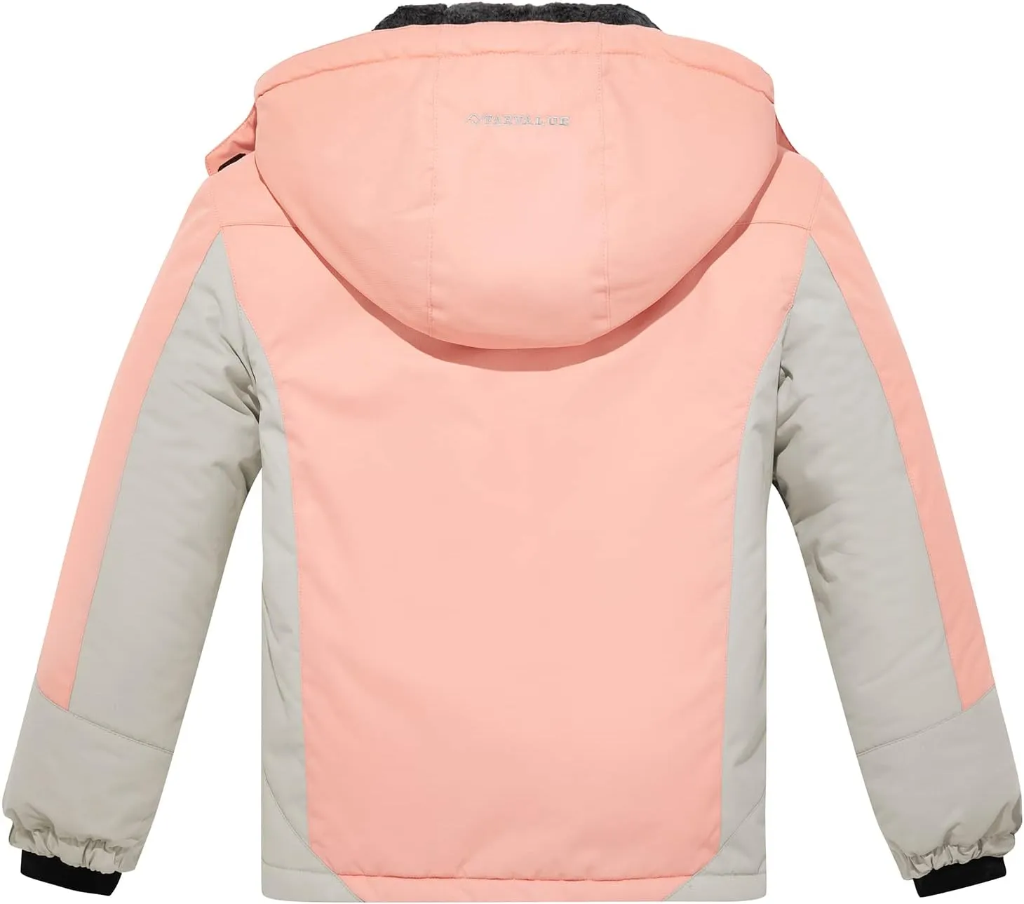 FARVALUE Girls Waterproof Ski Jacket Windproof Winter Coat Warm Fleece Snow Coat Outdoor Raincoats Hooded