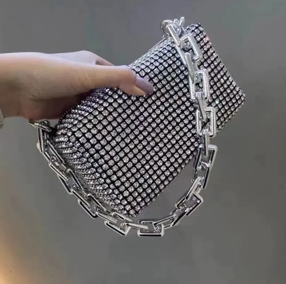 Fashion Diamond Handheld Crossbody Bag
