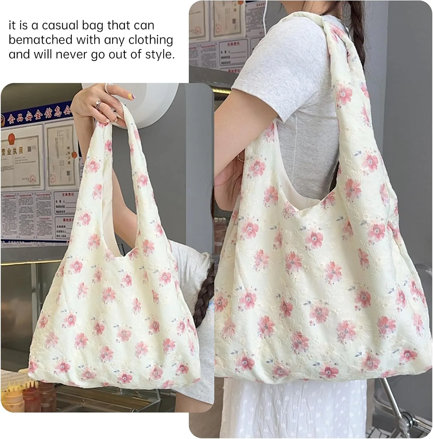 Fashion Women's Canvas Handbag: Multi-Purpose, Ideal for Travel & Work Combines Elegance and Practicality