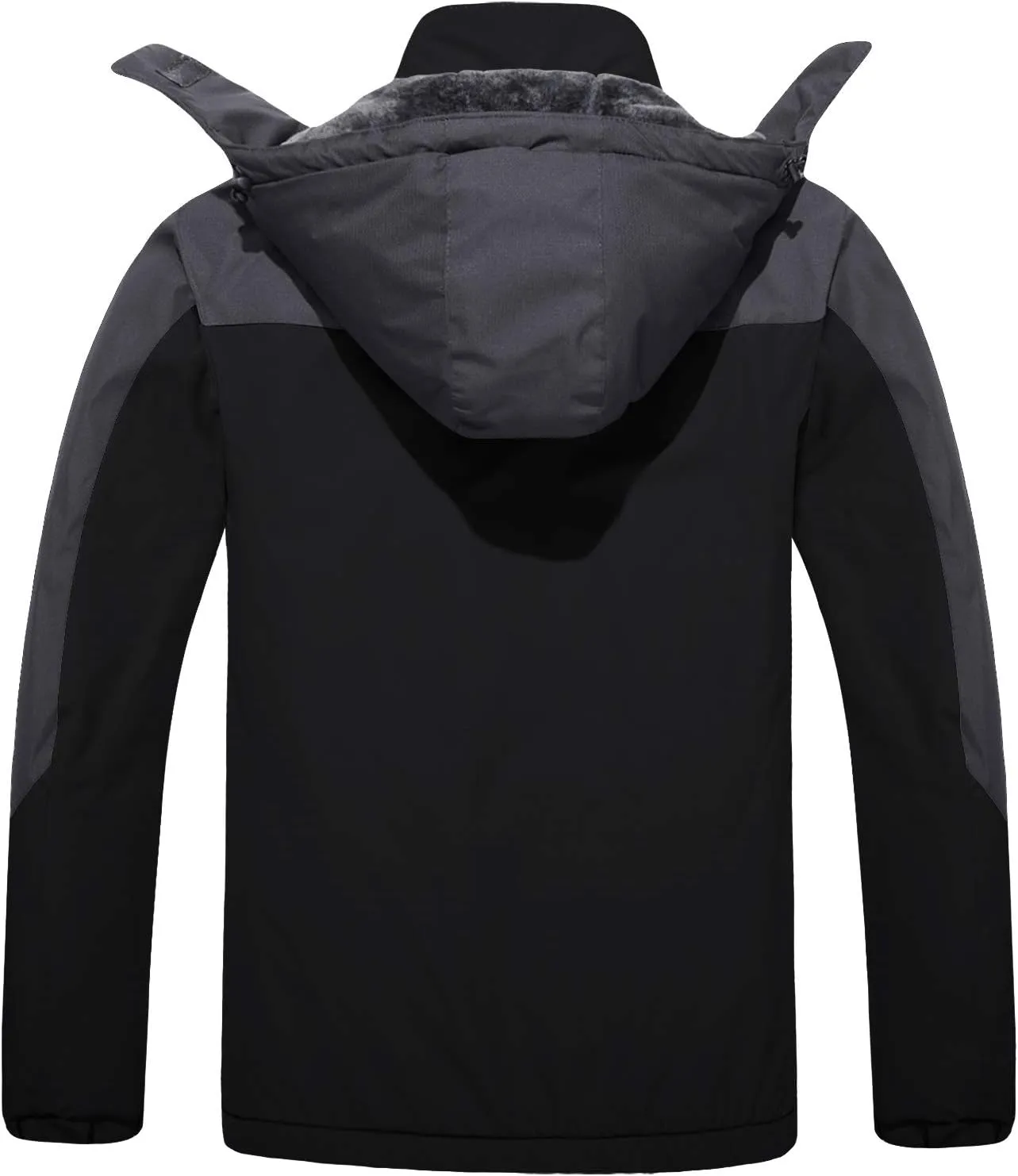 FASKUNOIE Men's Winter Coats Windproof Warm Fleece Ski Snowboarding Jackets Parka with Zipper Pockets