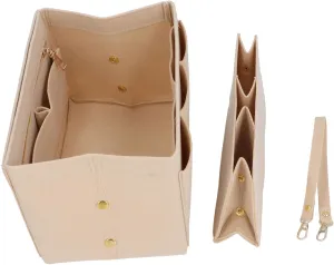 Felt Organizer Insert Khaki Large Capacity Cosmetic Storage Handbag Insert Divider
