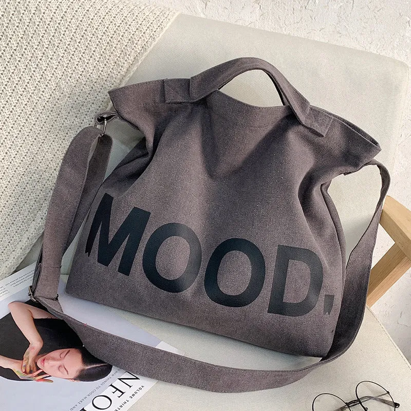 Female Cloth College Class Style Artistic Simple Shoulder Bags