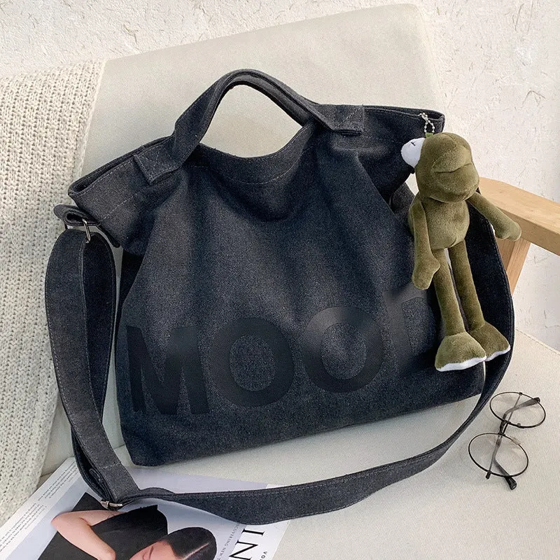 Female Cloth College Class Style Artistic Simple Shoulder Bags