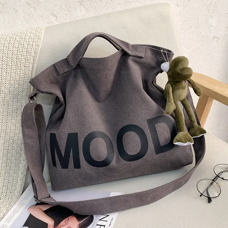 Female Cloth College Class Style Artistic Simple Shoulder Bags