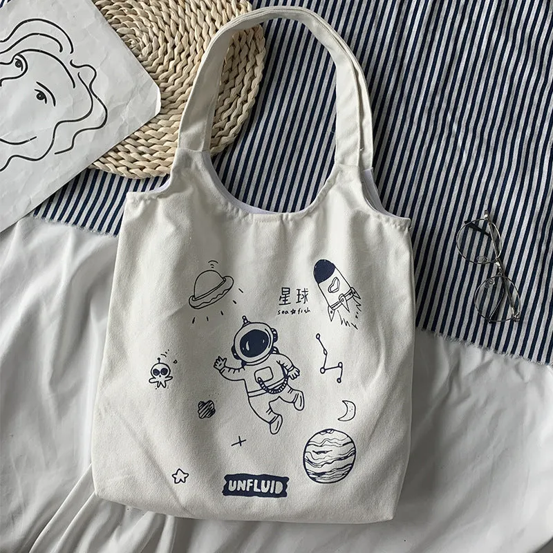 Female Fruit Orange Artistic College Simple Portable Shoulder Bags