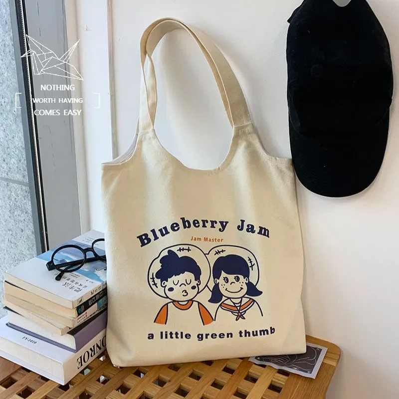 Female Fruit Orange Artistic College Simple Portable Shoulder Bags