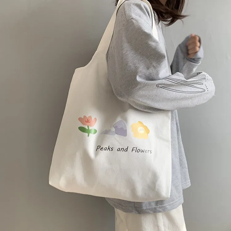 Female Fruit Orange Artistic College Simple Portable Shoulder Bags