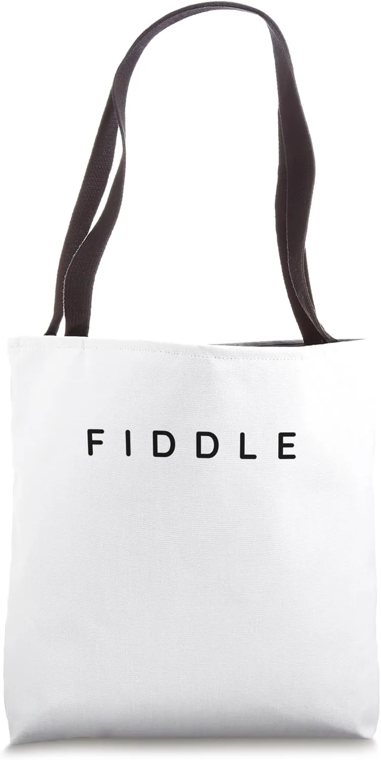 Fiddlers Contemporary Font. Fiddle Player Modern Font Tote Bag