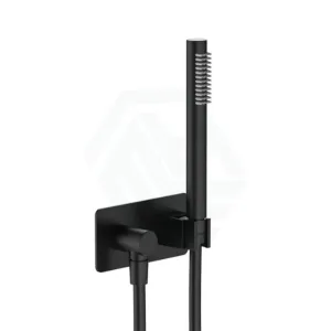 Fienza Hustle Matte Black Hand Shower with Soft Square Plate