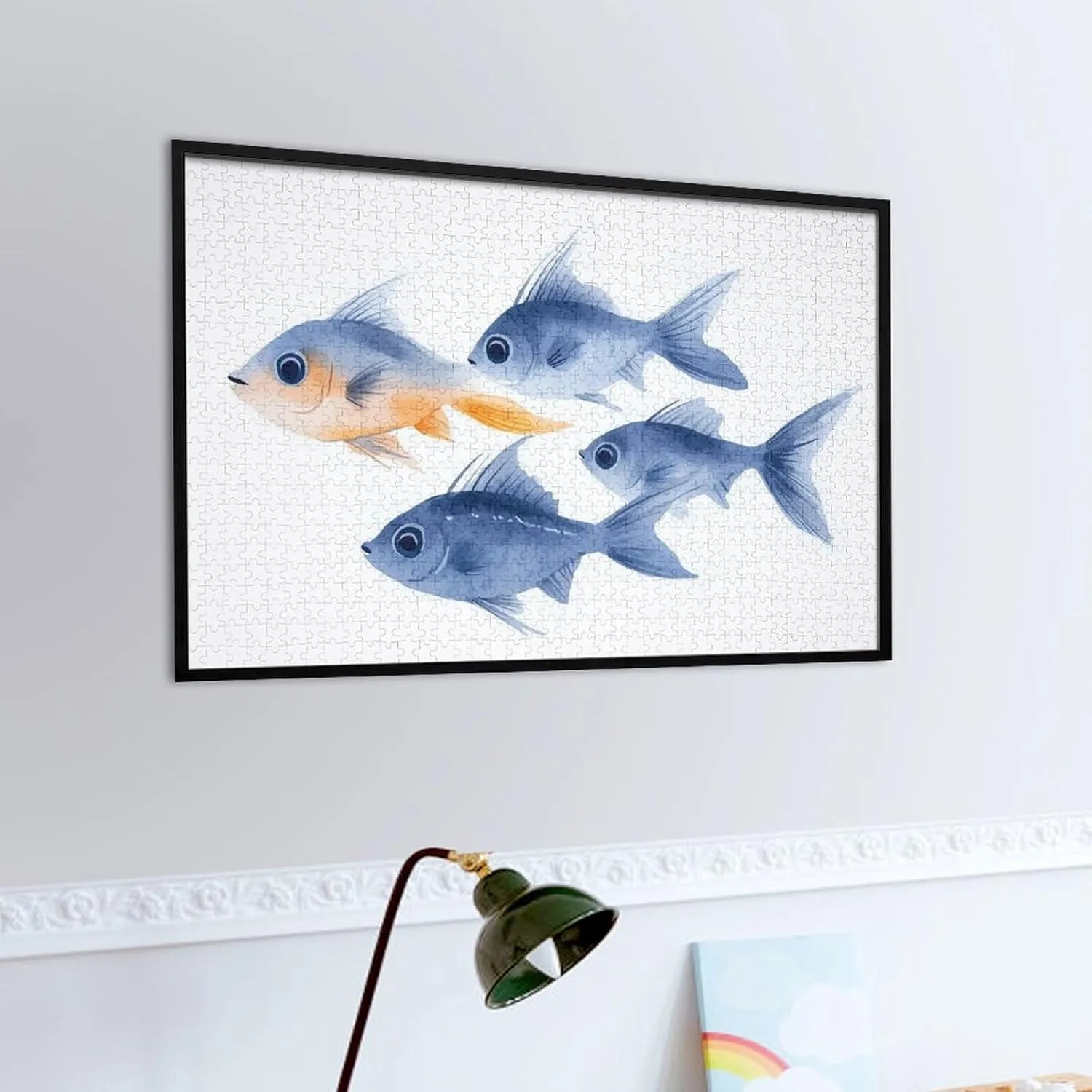 Fish School Jigsaw Puzzles 1000 Pieces for Adults,surrealism Puzzle Educational Entertainment Game Interesting Toys for Family Teens