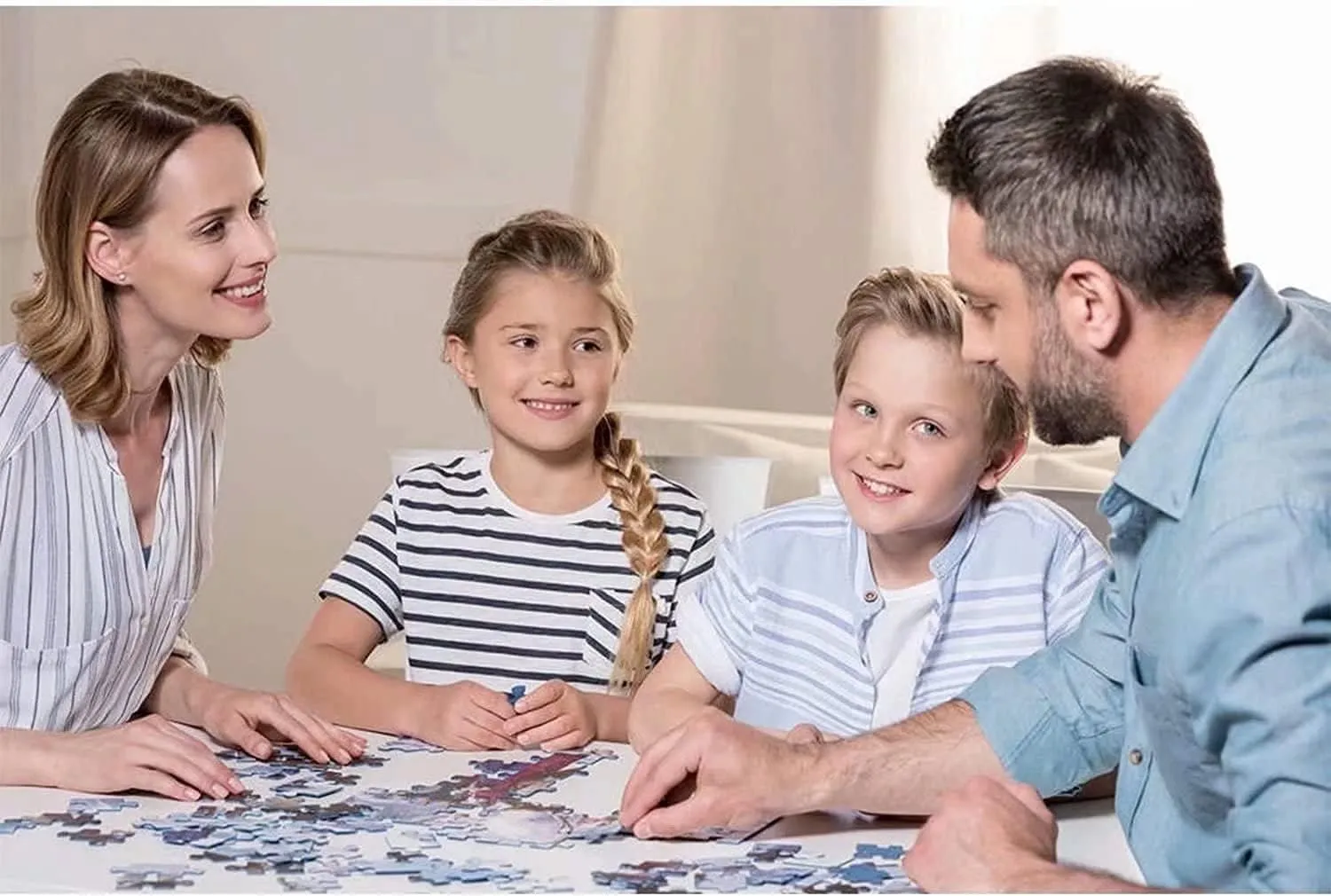 Fishing 500 Piece Jigsaw Puzzle for Adults and Families -Follow Me and I Will Make You Fishers of Men Wooden Jigsaw Puzzle - Family Fun & Leisure Beginner Jigsaw Puzzle Toys