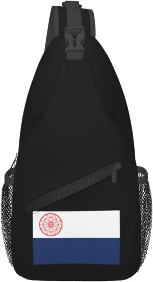 Flag Of Over-The-Rhine, Cincinnati, Ohio Crossbody Bags For Women Men Chest Backpack Gym Shoulder Bag Travel Outdoor Sports Casual Crossbody Bags