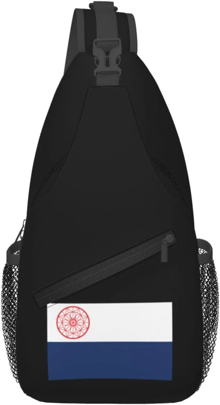 Flag Of Over-The-Rhine, Cincinnati, Ohio Crossbody Bags For Women Men Chest Backpack Gym Shoulder Bag Travel Outdoor Sports Casual Crossbody Bags