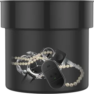 Flower Pot Diversion Safe with Key Lock, Secret Compartment Flower Pot with Fireproof Money Bag and Lock Secret Hidden Safe Metal Secret Flower Pot for Hiding Cash Keys Rings(Black)