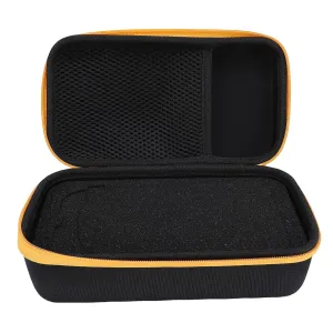 Fockety Hard Case for 117 115 116 114 113 177 for F15B   F17B   F18B  , Portable Hard Storage Case with DIY Foam & Yellow Zip for Handheld Digital Multimeter and Accessories