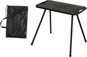 Foldable Camping Table Picnic Cooking Desk Versatile Practical with Carry Bag Camp Table for BBQ Patio Beach Mountaineering, Without Light Holder