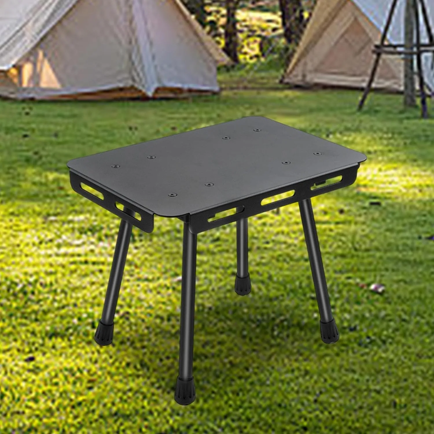 Folding Camping Table Portable Stool Heavy Duty Lightweight Furniture Picnic Table Small Chair for Fishing Patio Backpacking