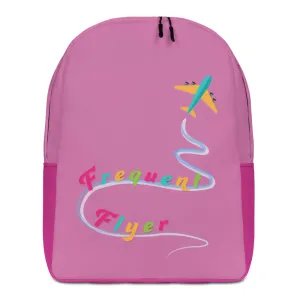Frequent Flyer Minimalist Carry-On Backpack  (Pink)